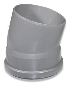 Bend 15deg PVC D160 f/aeration Silo BD-P